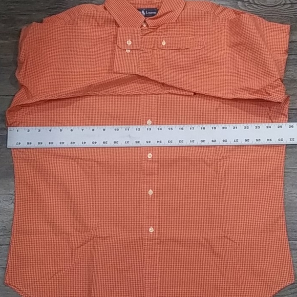 Ralph Lauren shirt size 17men orange button down - Picture 5 of 7